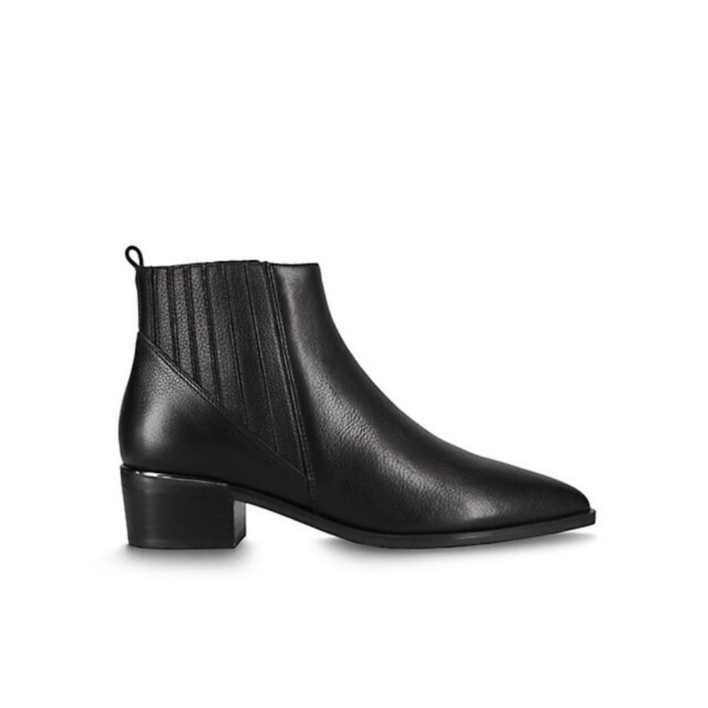 Marc Fisher Black Leather Ankle Bootie